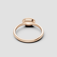 Minimalist Solitaire Stacking Ring – Smooth Low-Profile Band in Gold & Silver