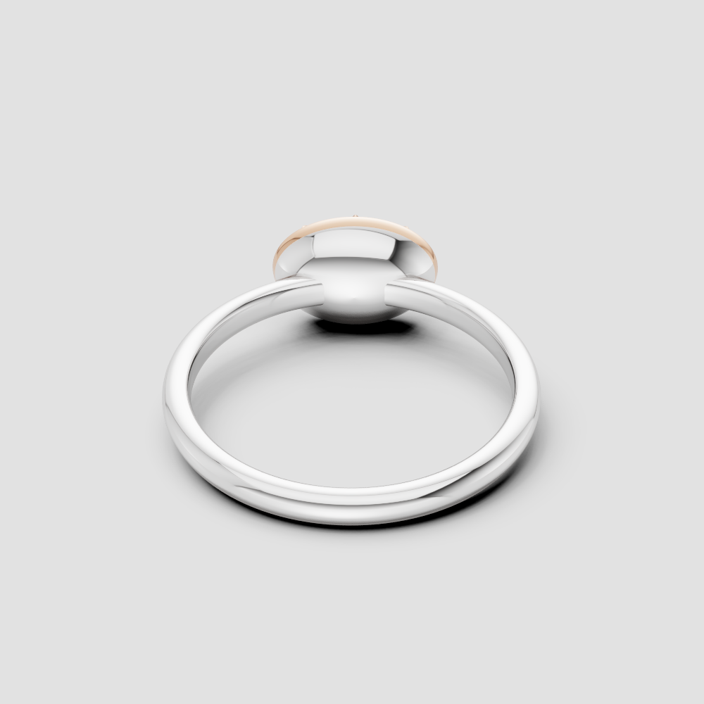 Minimalist Solitaire Stacking Ring – Smooth Low-Profile Band in Gold & Silver