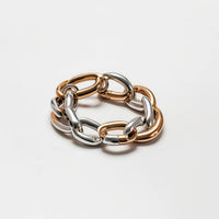 Bracelet  with rose gold and silver